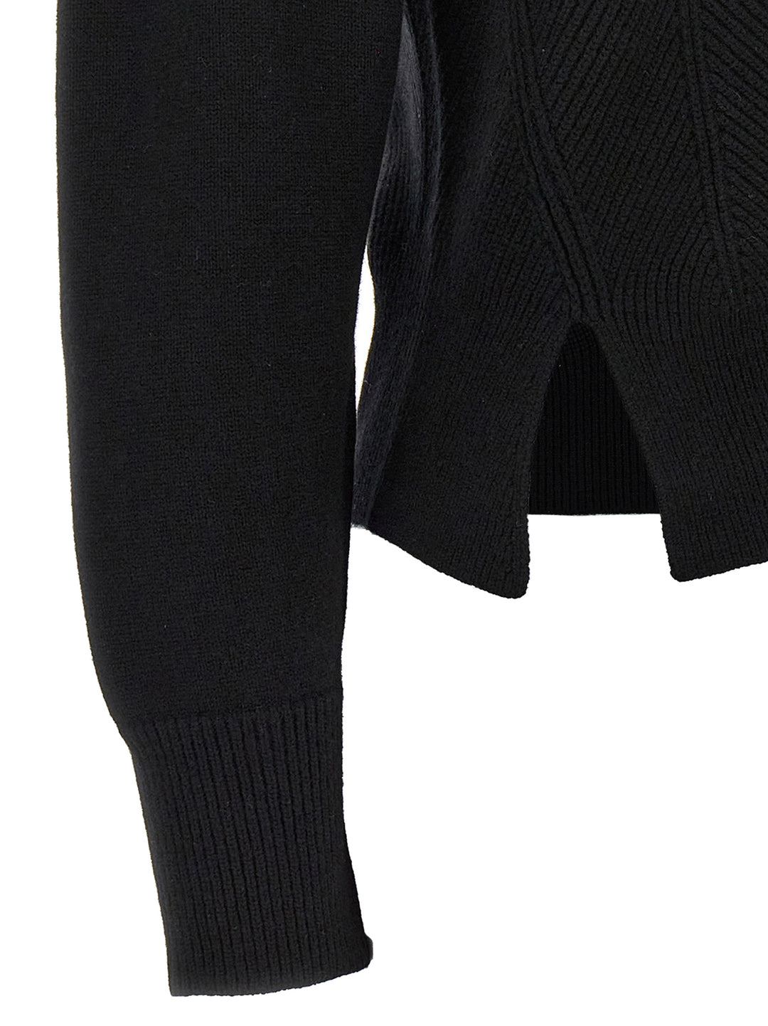 Alexander McQueen Black Wool Cardigan