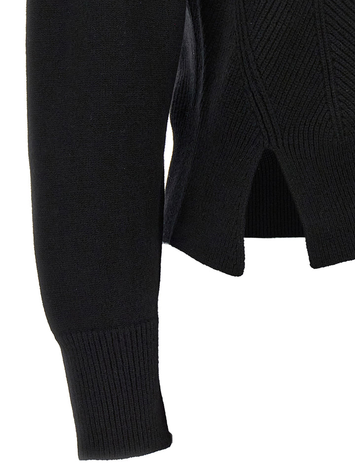Alexander McQueen Black Wool Cardigan