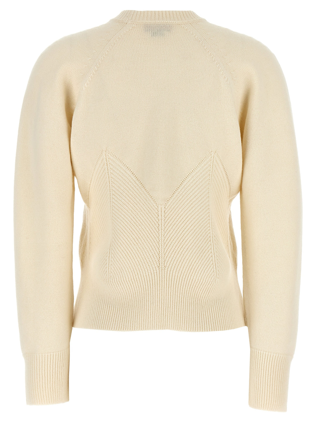 Alexander McQueen White Wool Cardigan