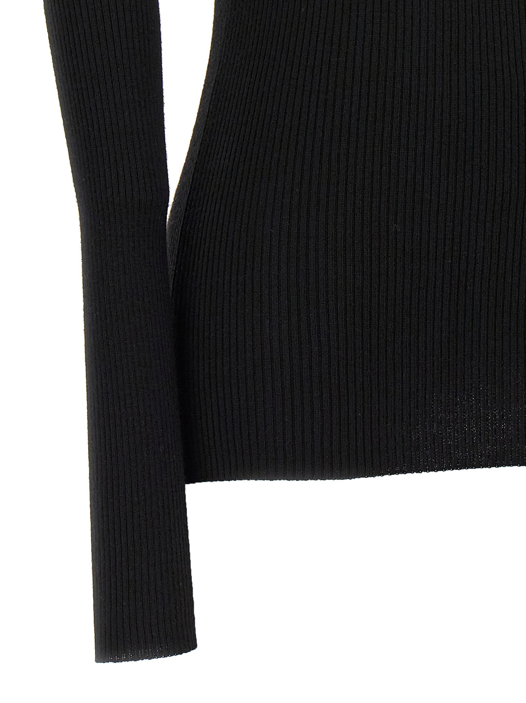 Rick Owens Black Wool Cardigan