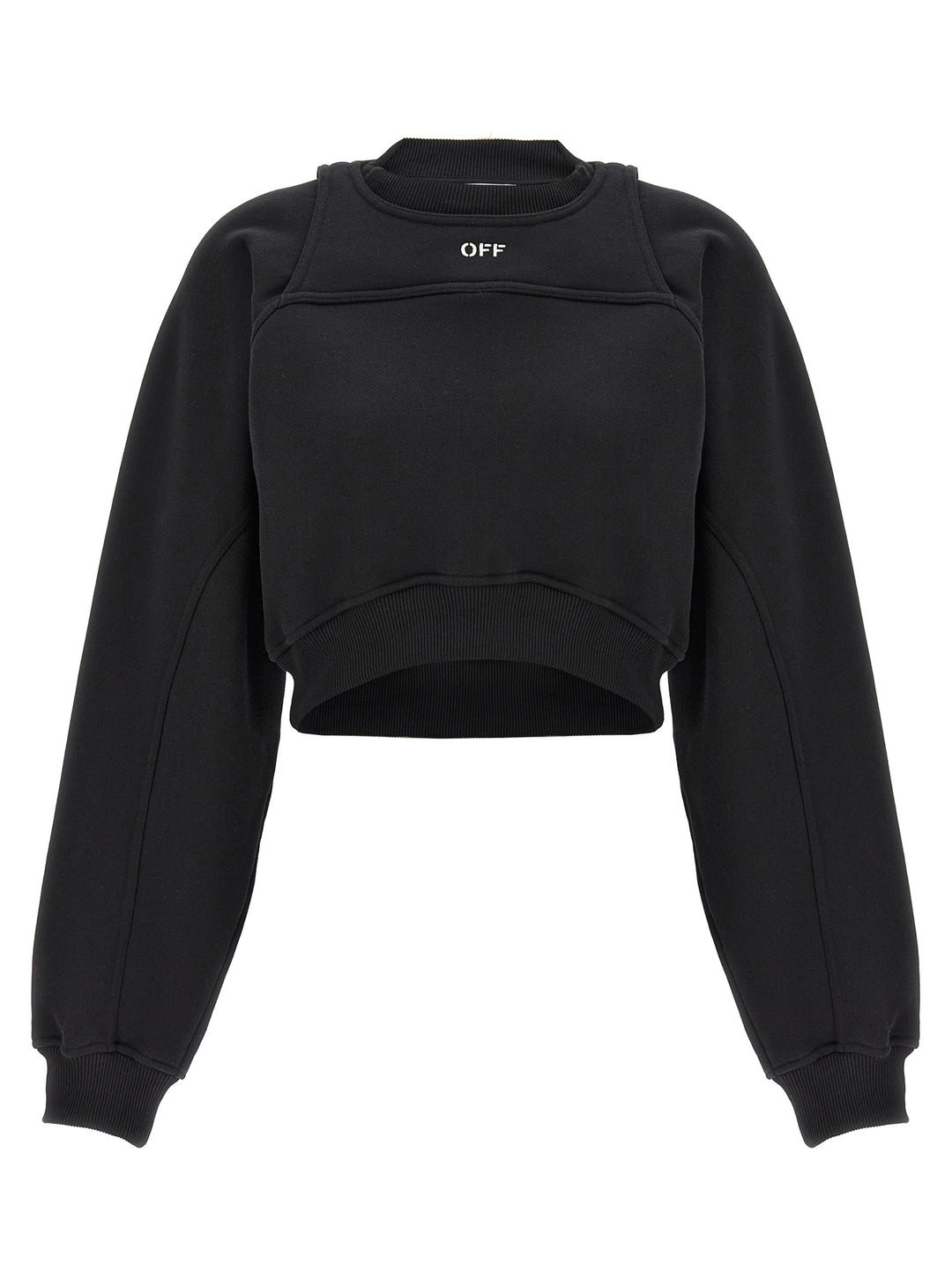 Off-White Bicolor Cotton Sweatshirt
