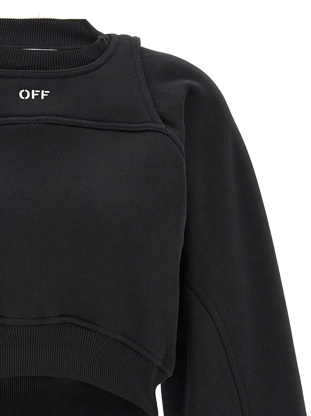 Off-White Bicolor Cotton Sweatshirt