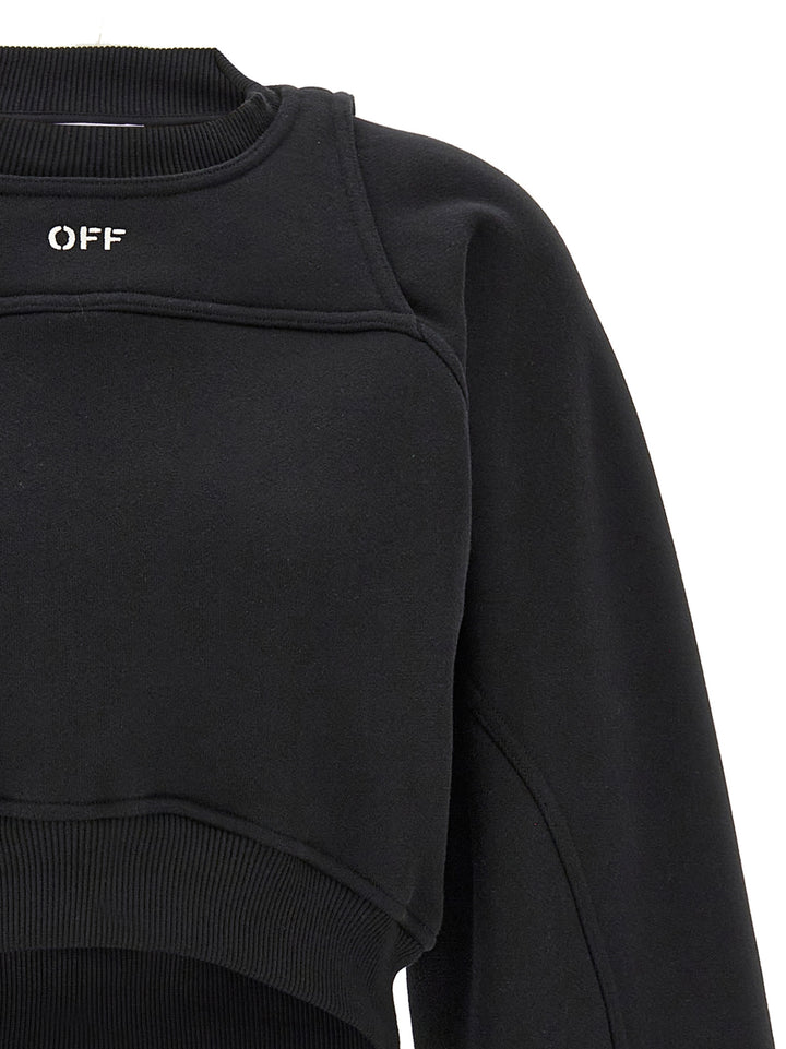 Off-White Bicolor Cotton Sweatshirt