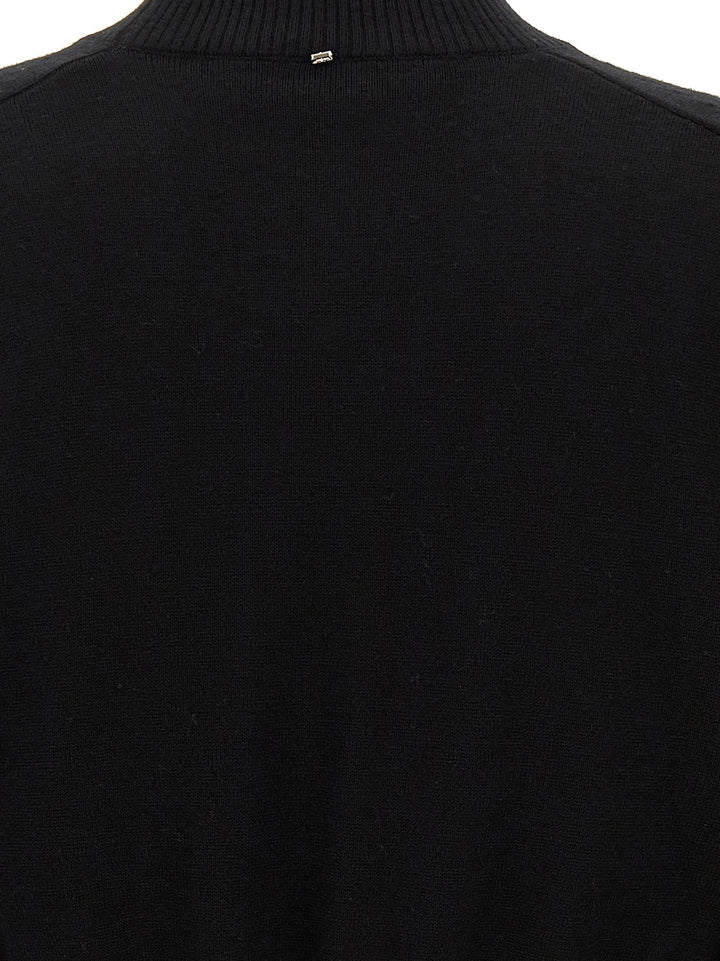 Sportmax Black Virgin Wool Cardigan