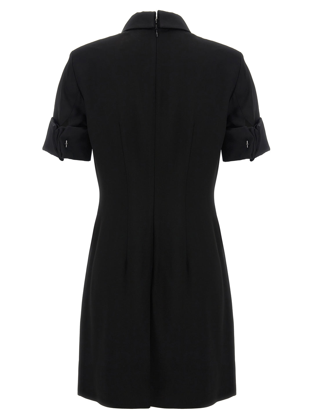 Sportmax Black Viscose Short Dress