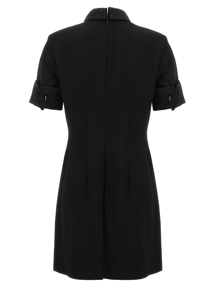 Sportmax Black Viscose Short Dress