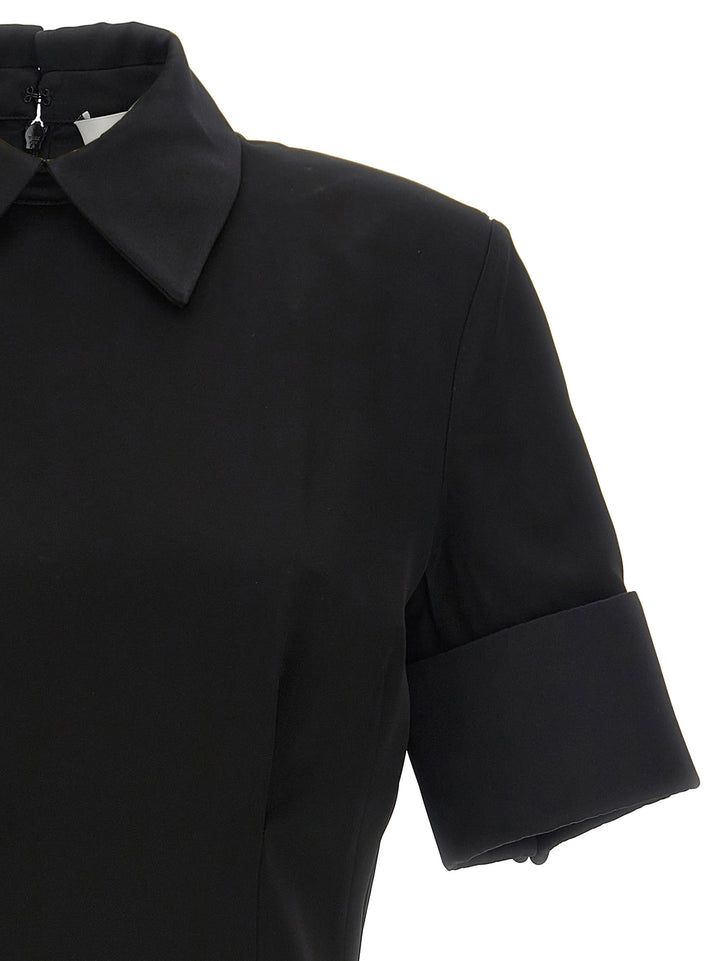 Sportmax Black Viscose Short Dress