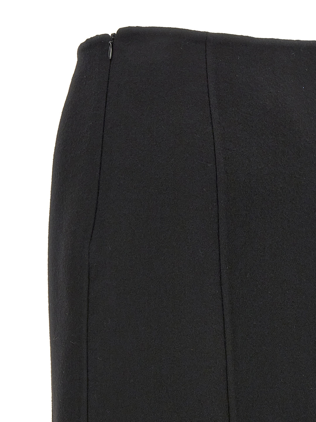 Ermanno Scervino Black Virgin Wool Mini Skirt