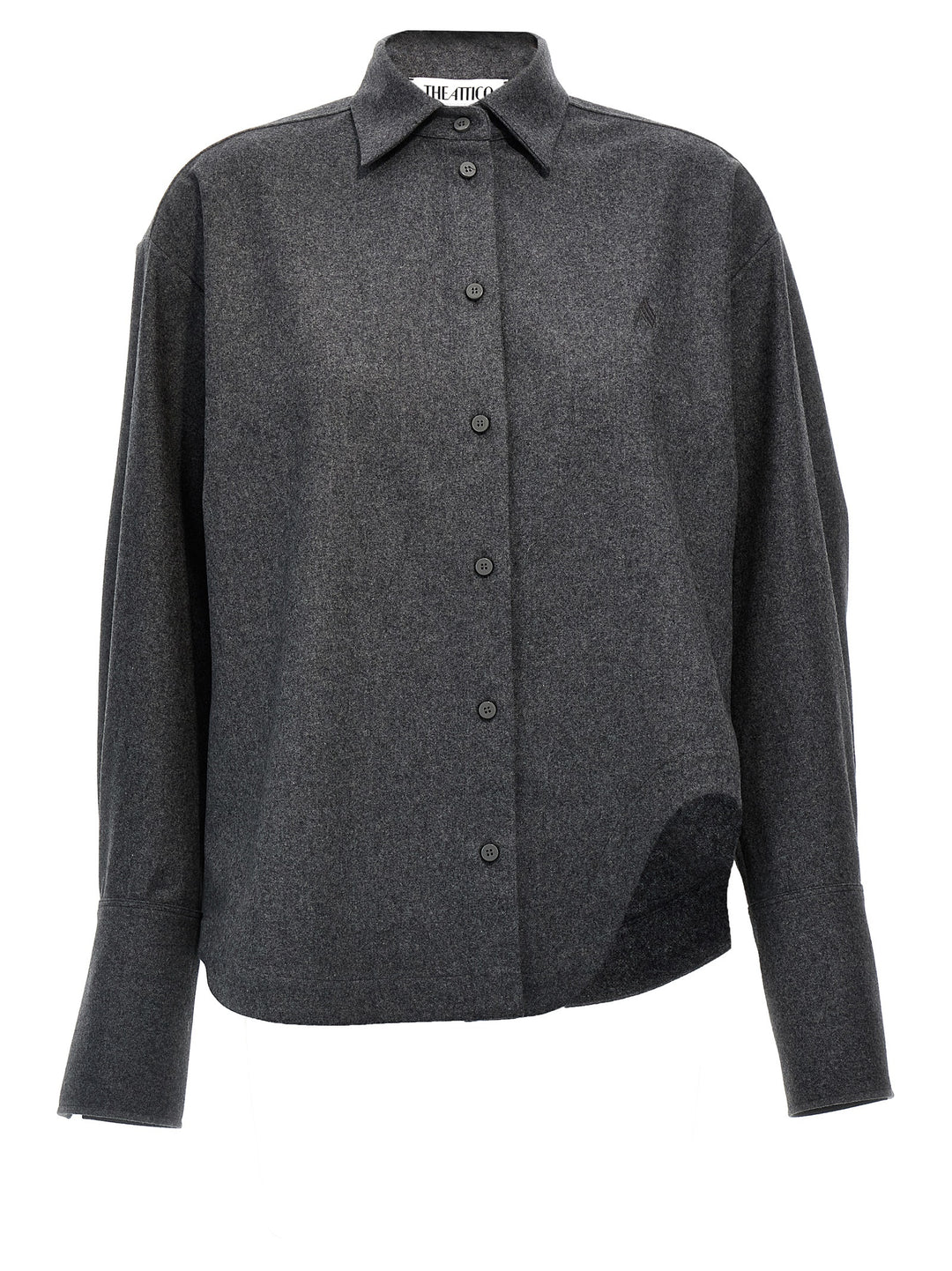 The Attico - Gray Wool Blouse