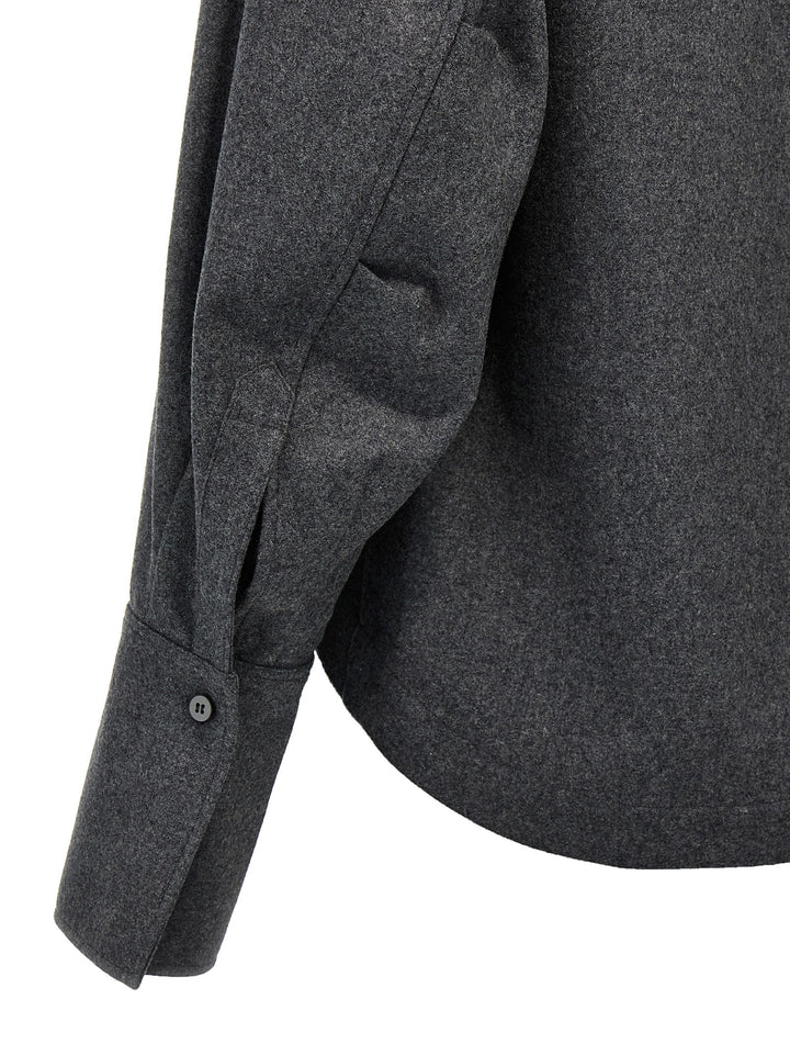 The Attico - Gray Wool Blouse