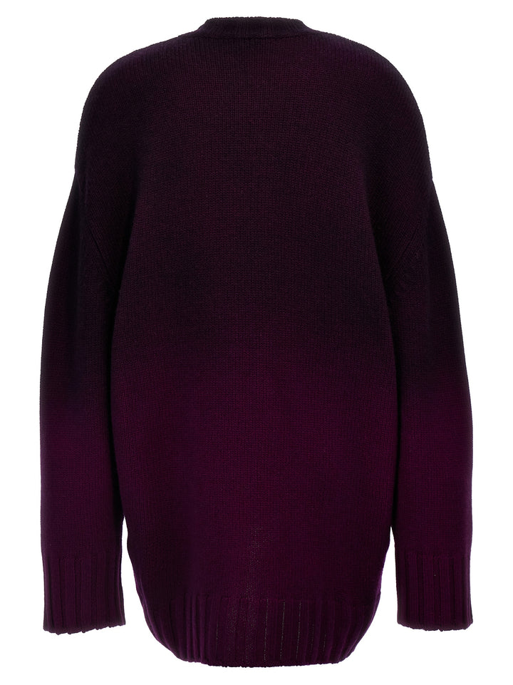 The Attico Purple Wool Short Dress
