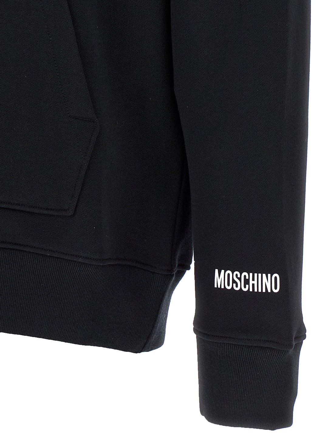 Moschino Black Cotton Hoodie