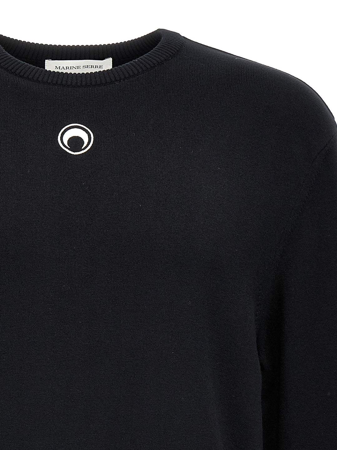 Marine Serre Black Viscose Cardigan