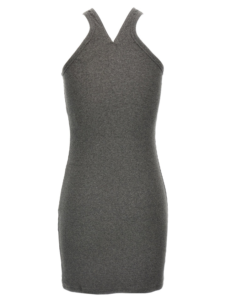 Courrèges Gray Cotton Short Dress