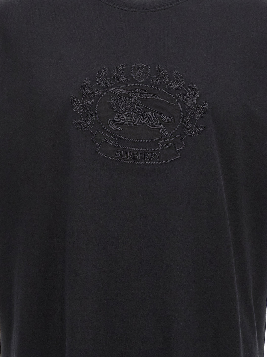 Burberry Black Cotton T-Shirt