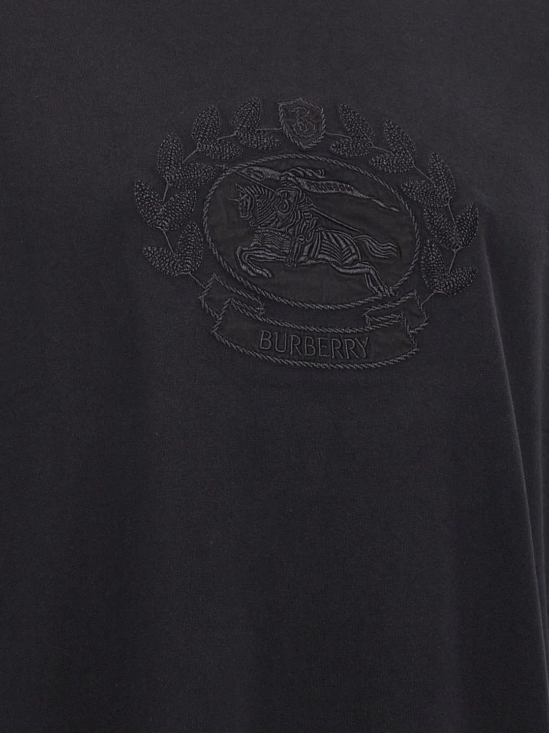 Burberry Black Cotton T-Shirt