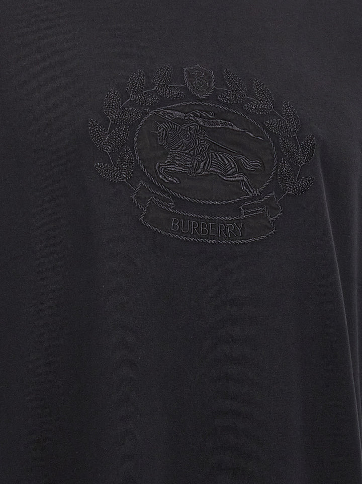 Burberry Black Cotton T-Shirt