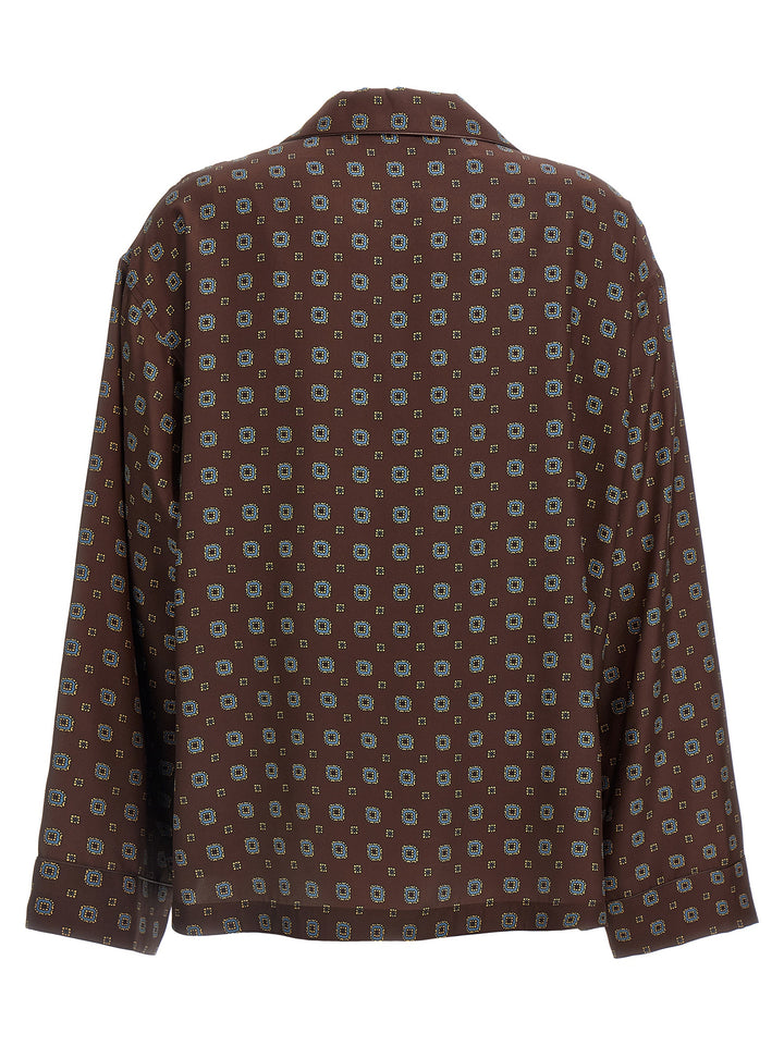 Moschino Brown Silk Blouse