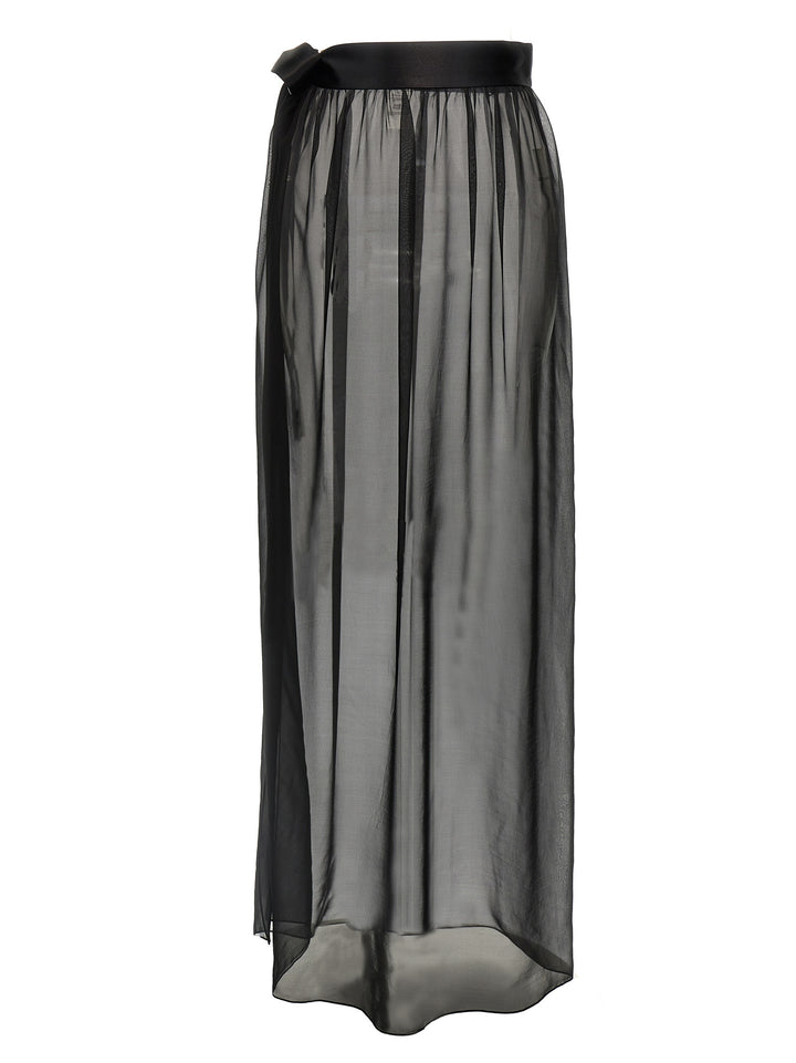 Dolce &amp; Gabbana Black Silk Mini Skirt