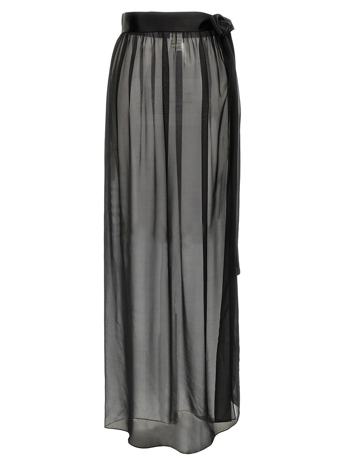 Dolce &amp; Gabbana Black Silk Mini Skirt