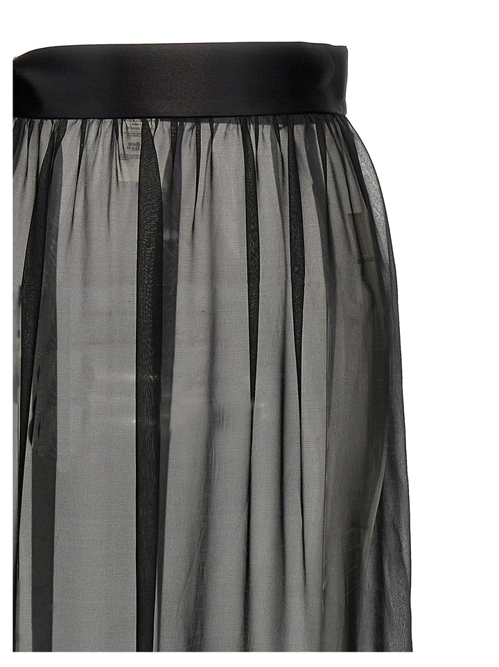 Dolce &amp; Gabbana Black Silk Mini Skirt