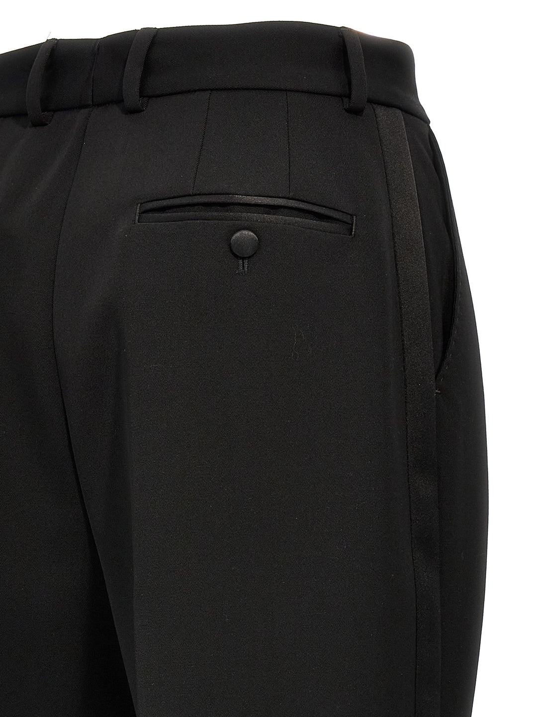 Dolce &amp; Gabbana Black Virgin Wool Tuxedo
