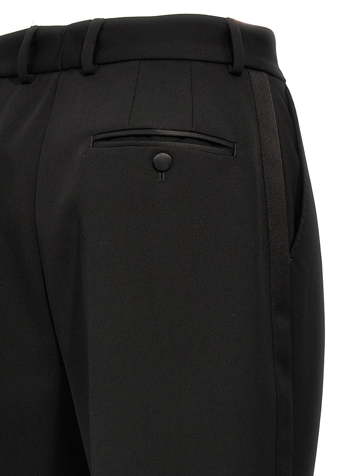 Dolce &amp; Gabbana Black Virgin Wool Tuxedo