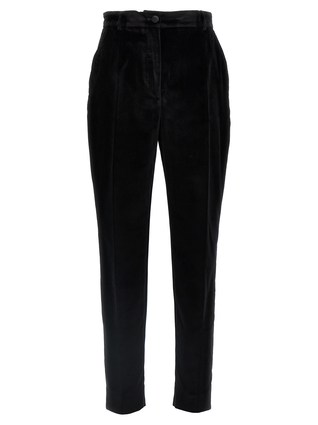 Dolce &amp; Gabbana Black Cotton Dress Pants