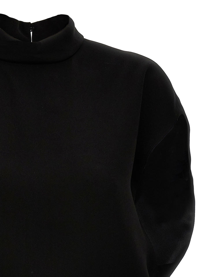 Max Mara Black Triacetate Short Dress