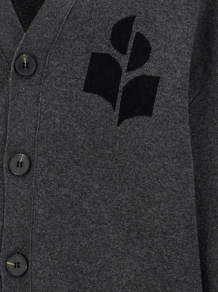 Isabel Marant Gray Cotton Cardigan