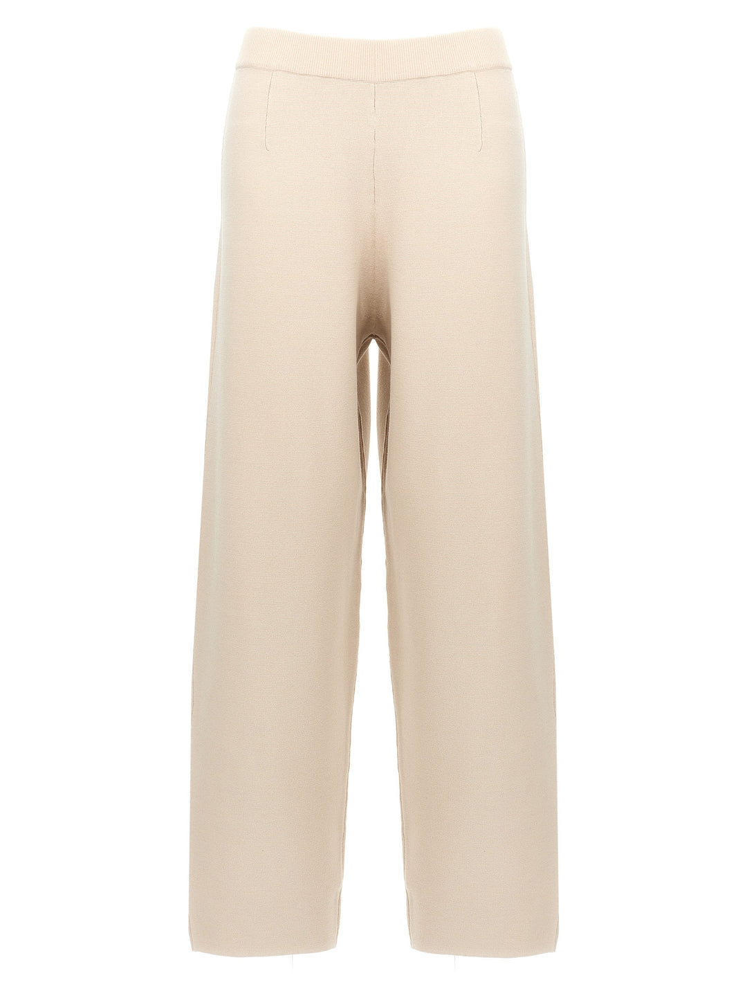 Max Mara Beige Viscose Casual Pants