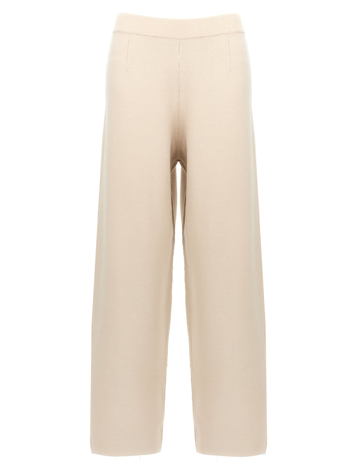 Max Mara Beige Viscose Casual Pants