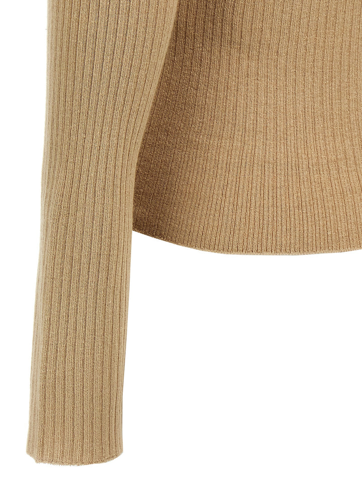 Max Mara Beige Silk Cardigan