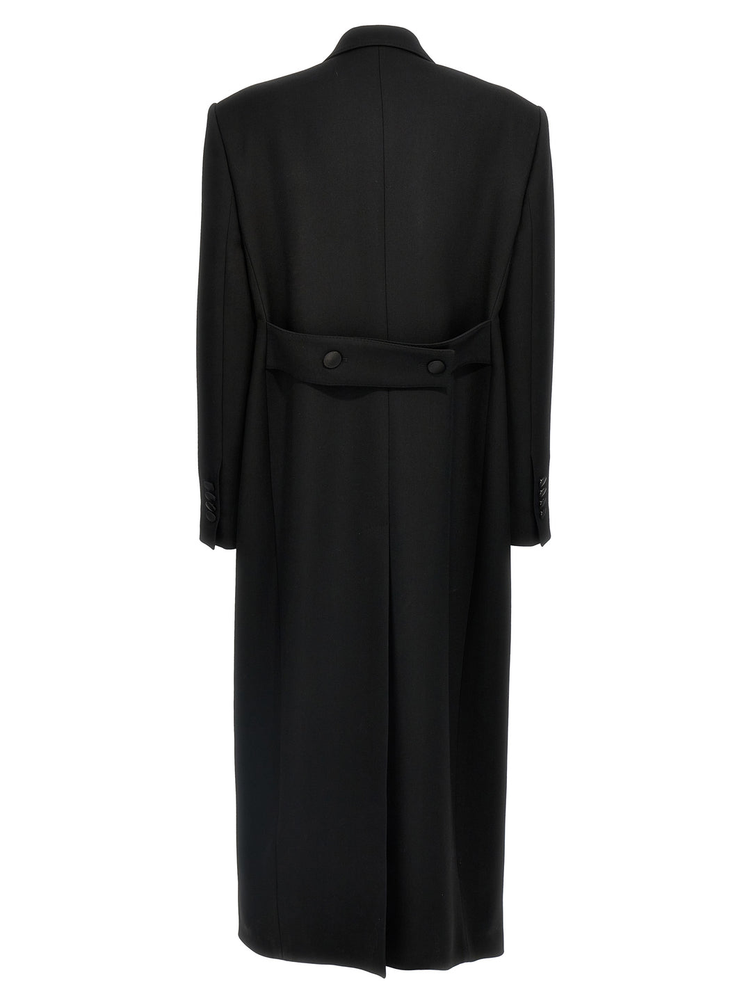 Dolce &amp; Gabbana Black Virgin Wool Coat