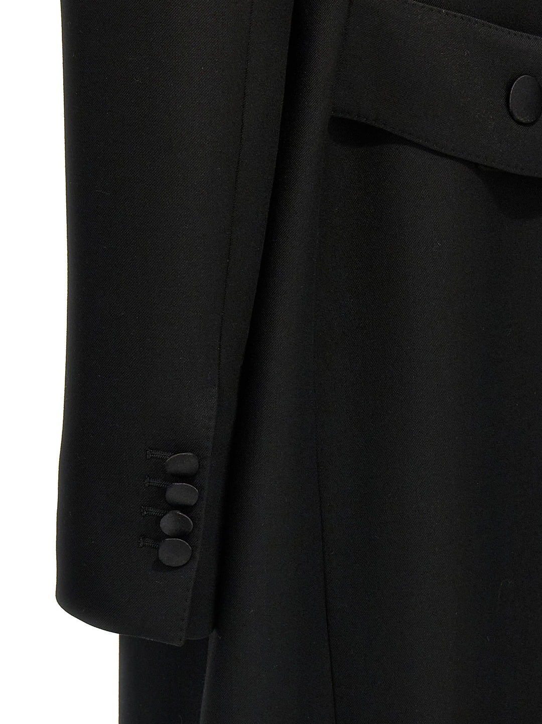 Dolce &amp; Gabbana Black Virgin Wool Coat