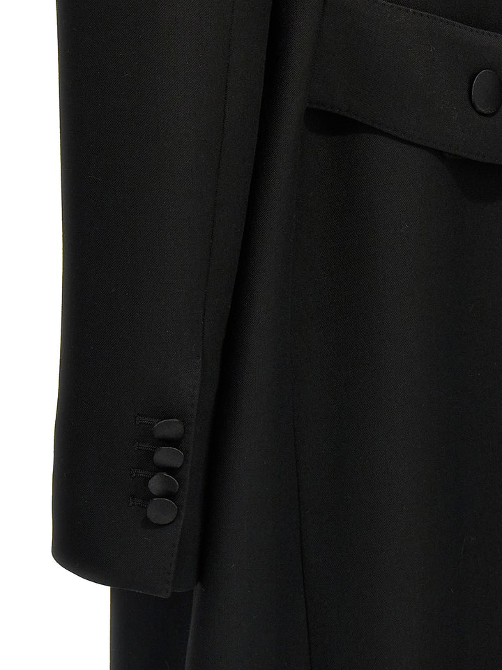 Dolce &amp; Gabbana Black Virgin Wool Coat