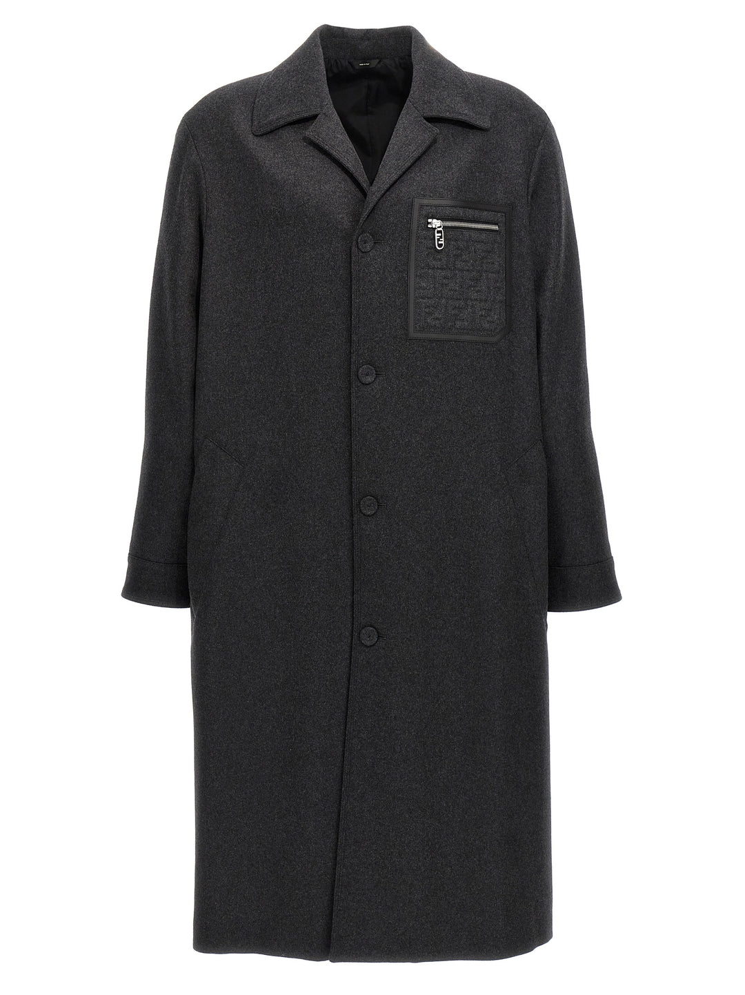 Fendi Gray Cashmere Coat