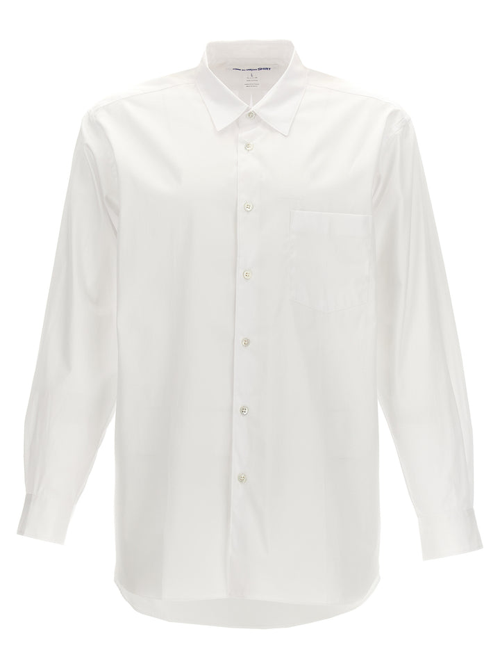 Comme Des Garçons White Cotton Blouse