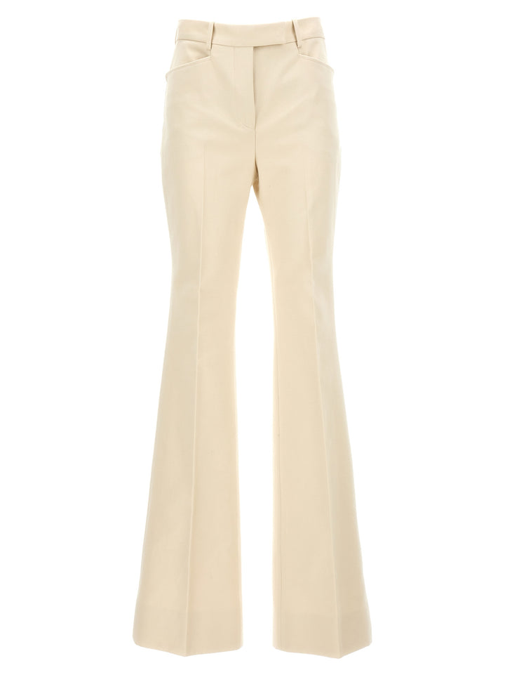 Tom Ford White Cotton Flared Pants