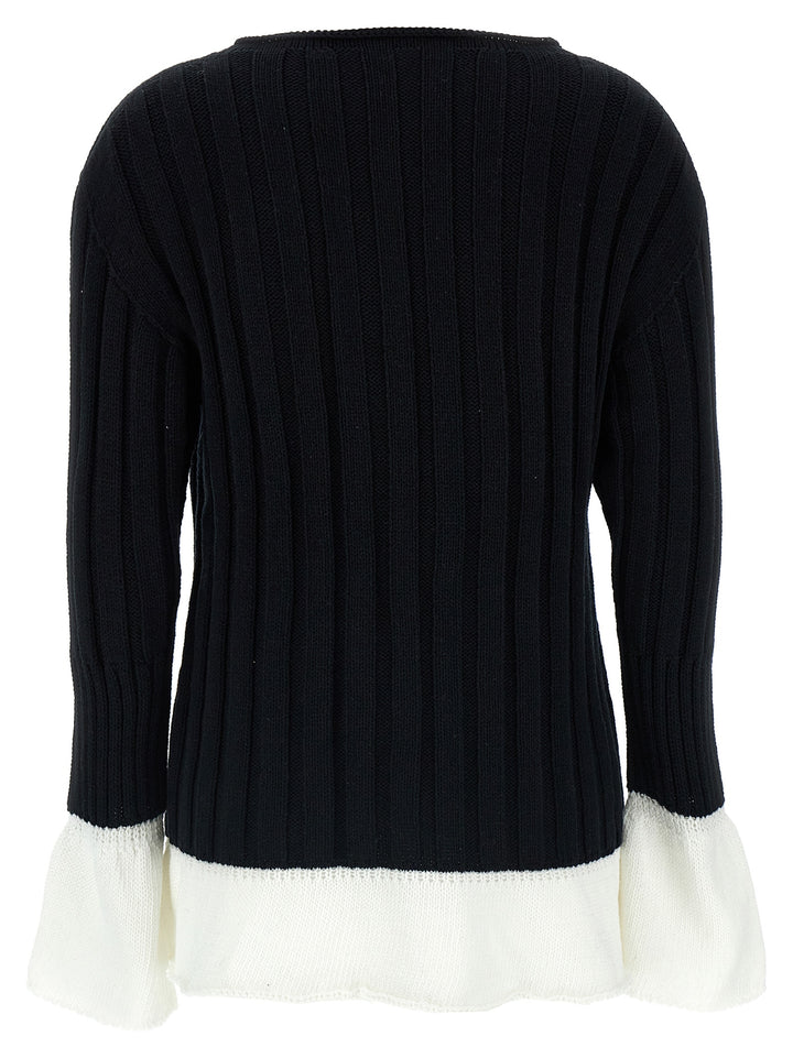 Issey Miyake Bicolor Cotton Cardigan