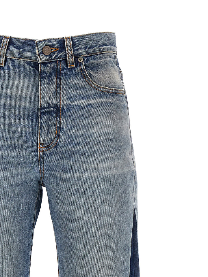 Chloé Blue Cotton Flared Jeans
