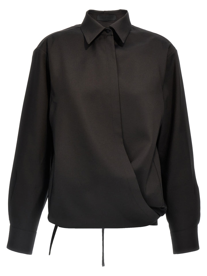 Valentino Garavani - Black Wool Blouse