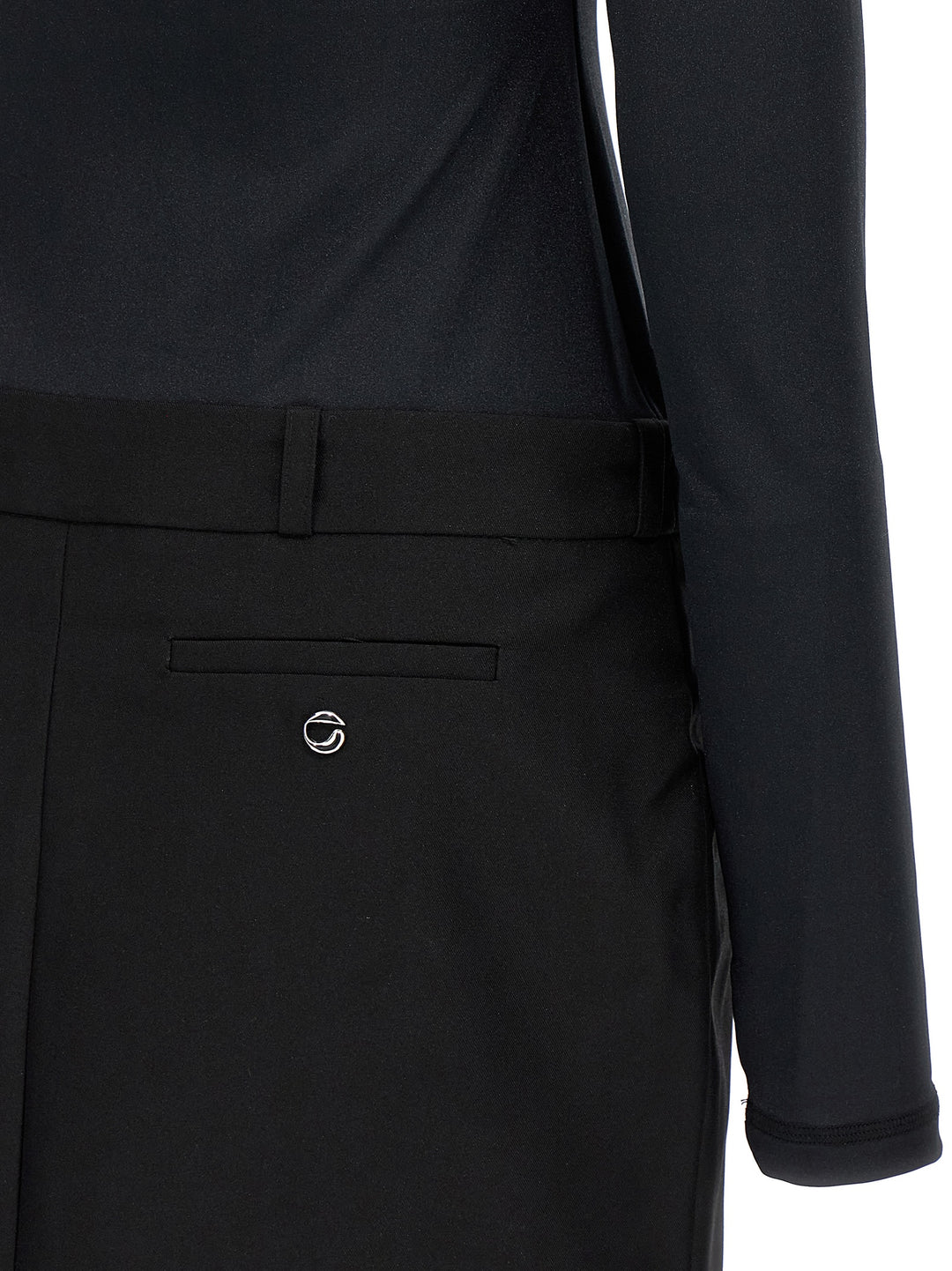 Coperni Black Polyester Short Dress