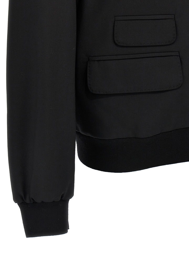 Dsquared² Black Wool Cardigan