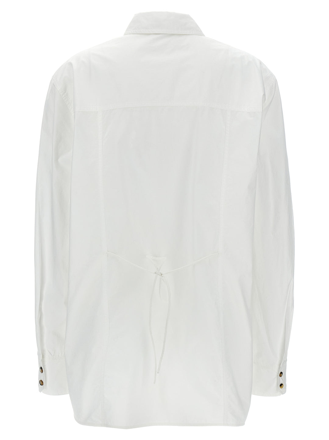 Ganni - White Cotton Blouse