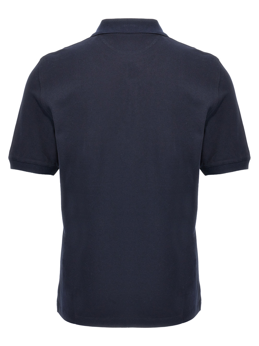 Brunello Cucinelli Blue Cotton Polo Shirt