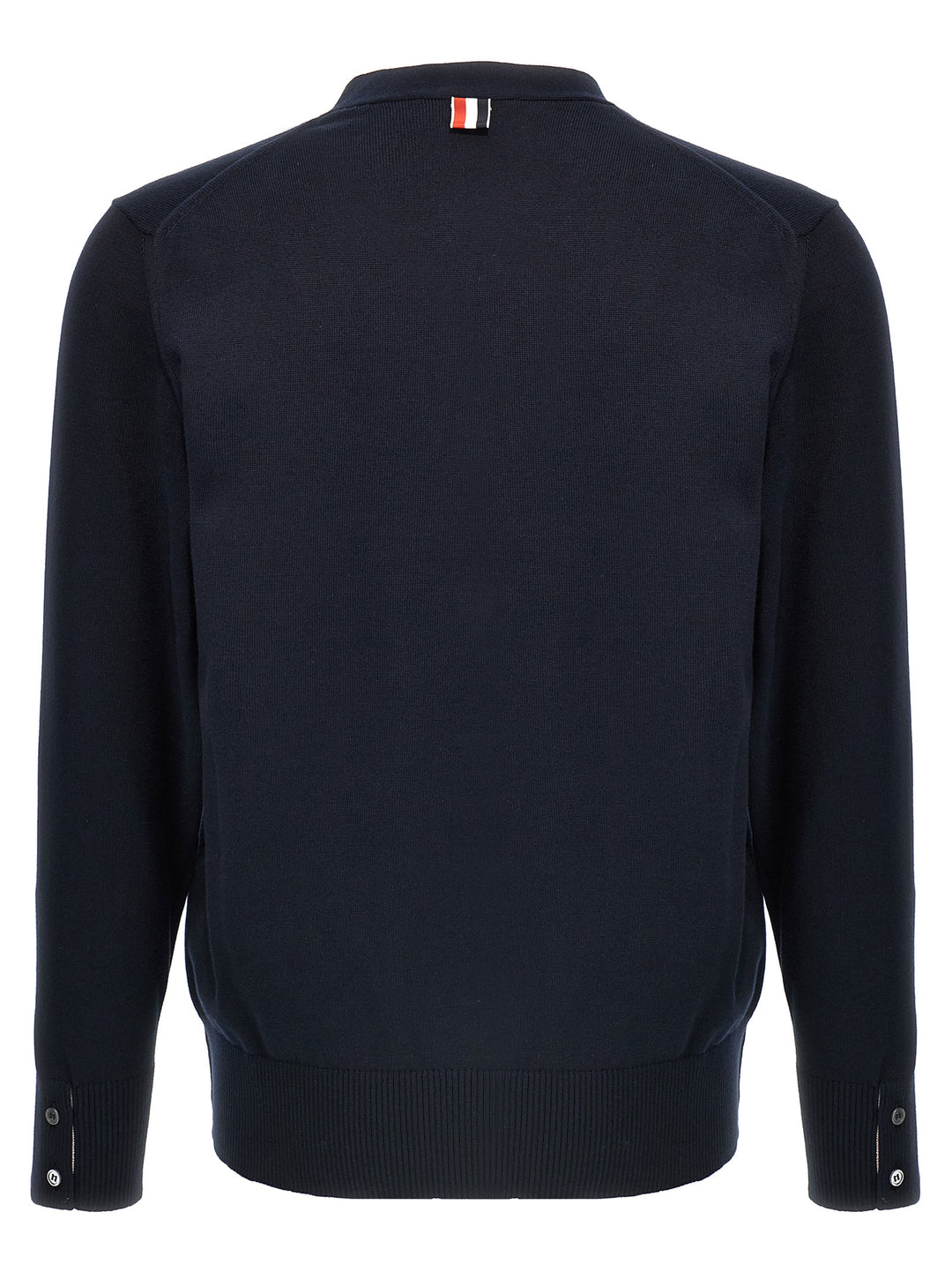 Thom Browne Blue Cotton Cardigan