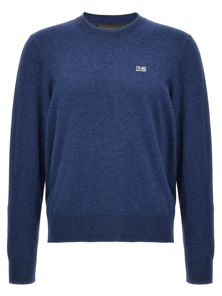 Dsquared² Blue Cotton Cardigan