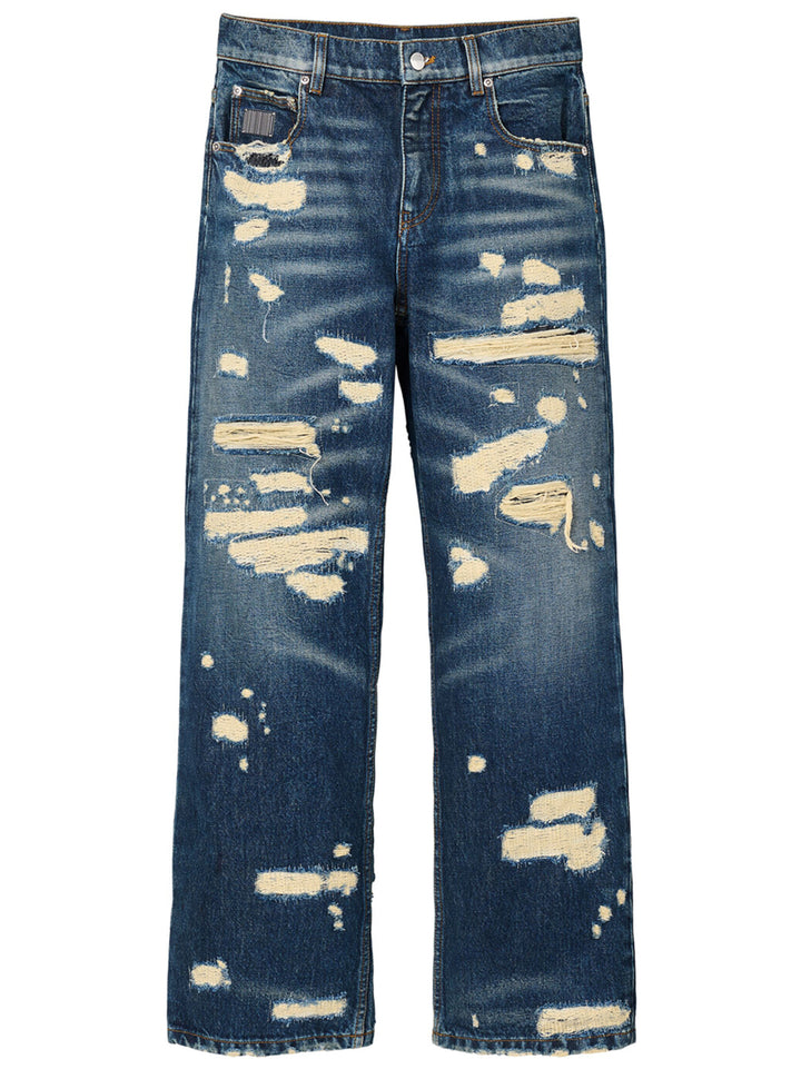Marc Jacobs Blue Cotton Straight-Leg Jeans