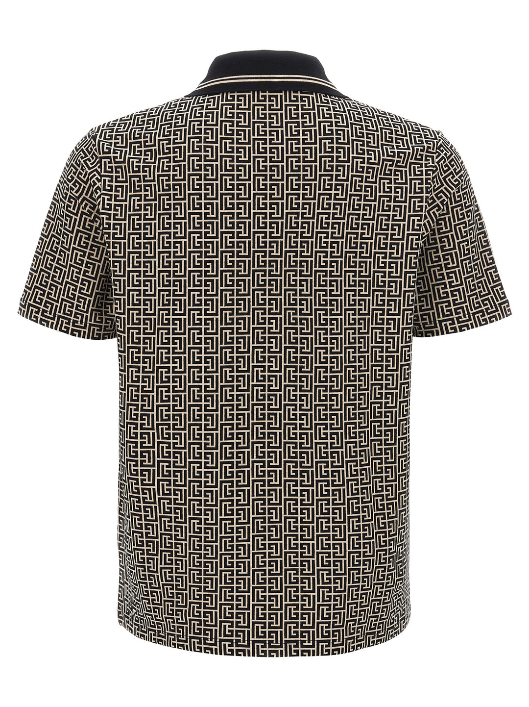 Balmain Bicolor Cotton Polo Shirt